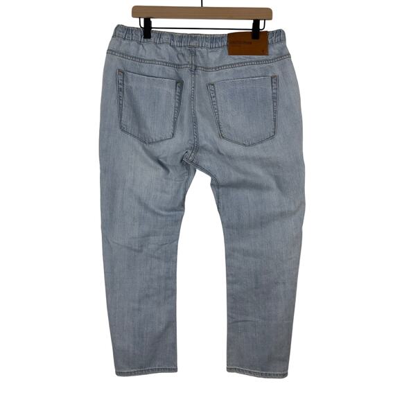 One Teaspoon Shabbies Drawstring Boyfriend Jeans Hustler Distressed Baggy Large - Picture 6 of 15